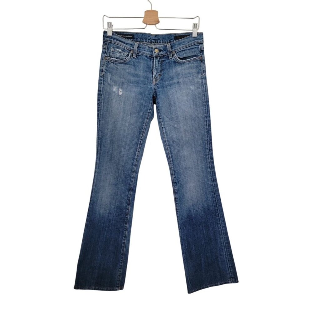 Citizens Of Humanity COH Ric Rac #108 Stretch Low Waist Bootcut Blue Jeans Sz 28